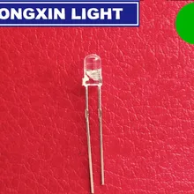 1000 шт./лот 3 мм зеленый светодиодный светоизлучающий диод XIASONGXIN светильник F3MM светодиодный диоды для подавления переходных скачков напряжения зеленый 520-570NM 2,0-3,6 V 20MA