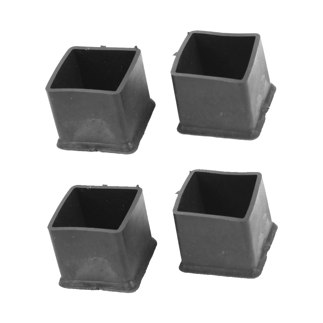 20 mm x 20 mm, black, square, rubber foot pad for chair or table, 4