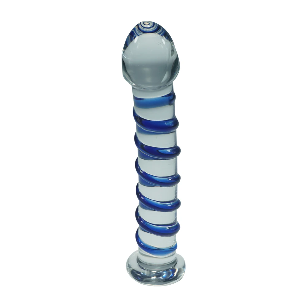 large-Pyrex-Blue-Swirl-Rocket-glass-dildo-big-crystal-anal-sex-toys