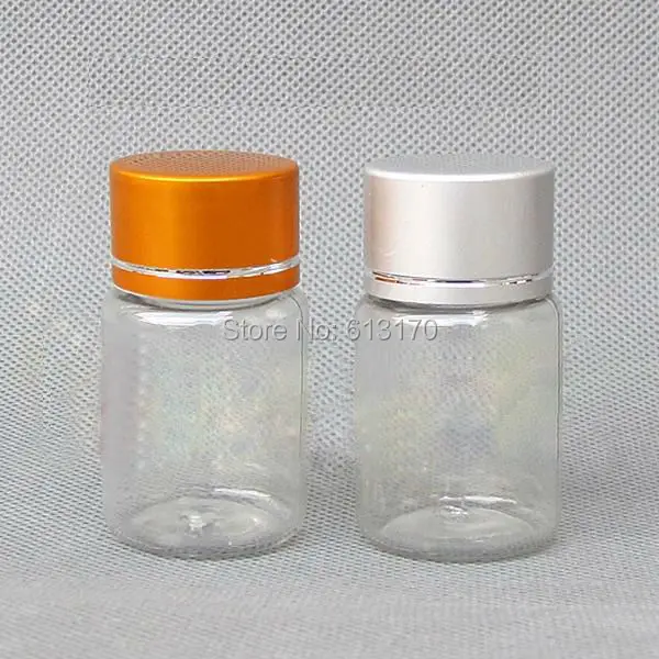 100pcs/lot 15g 15ml plastic Pill bottle with screw cap Small Medicine