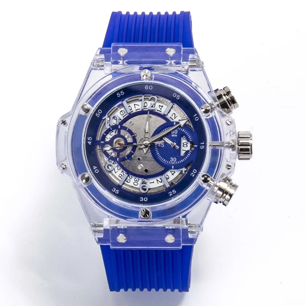 

Man Watch 2018 Fashion Hollow Transparent Watch Luxury Mechanical Watch Men Plastic Automatic Mechanical Skeleton Watches Reloj