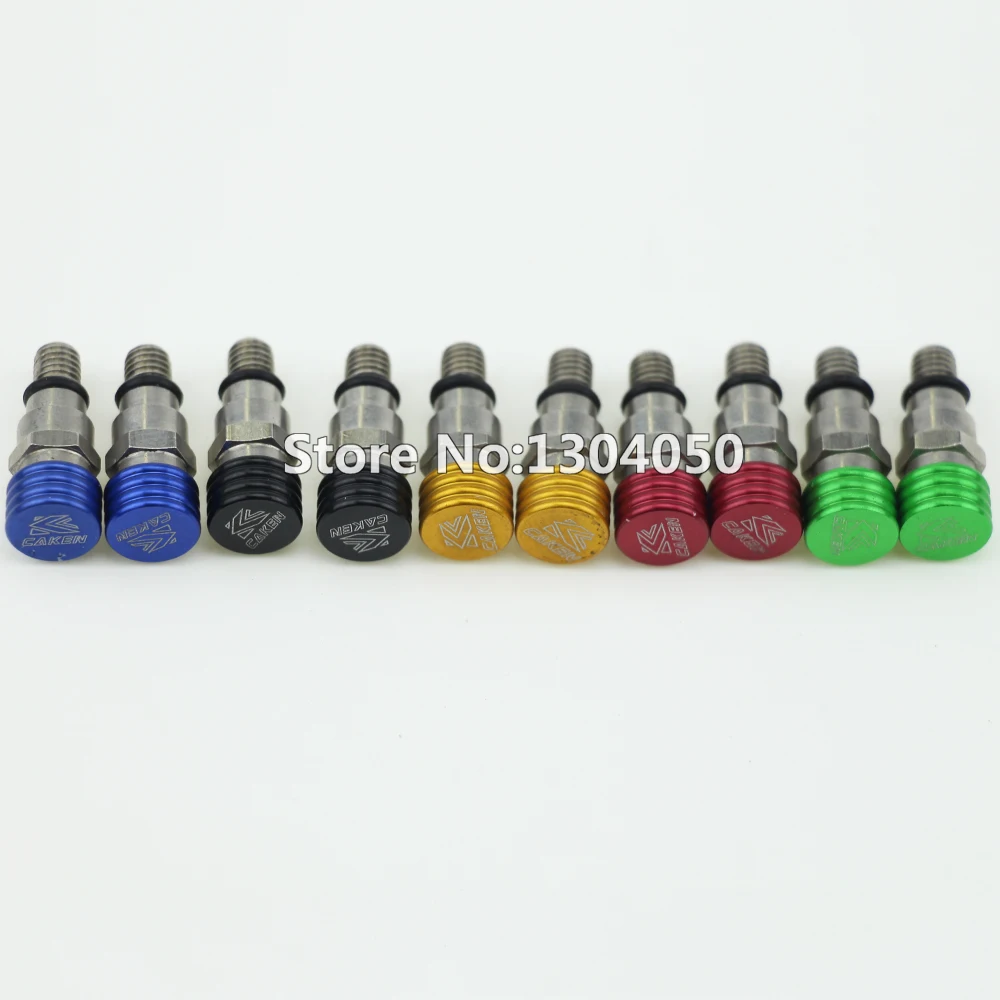 New Fork Bleeder Pressure Relief Valve M5 x 0.8 Red Button For KXF YZF CRF MX Dirt Bike Motorcycle Motorcross Dirtbike | Автомобили и