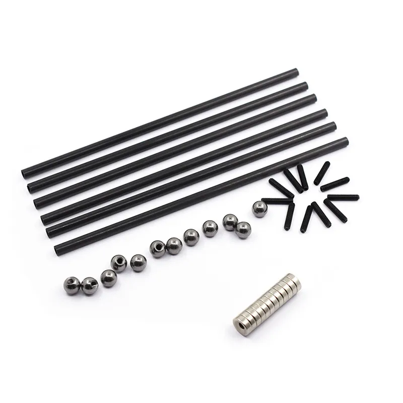 

Kossel K800 delta 180mm/300mm/500mm carbon tube rod set 12mm dia metal ball +12 pcs*magnet 3D printer accessories