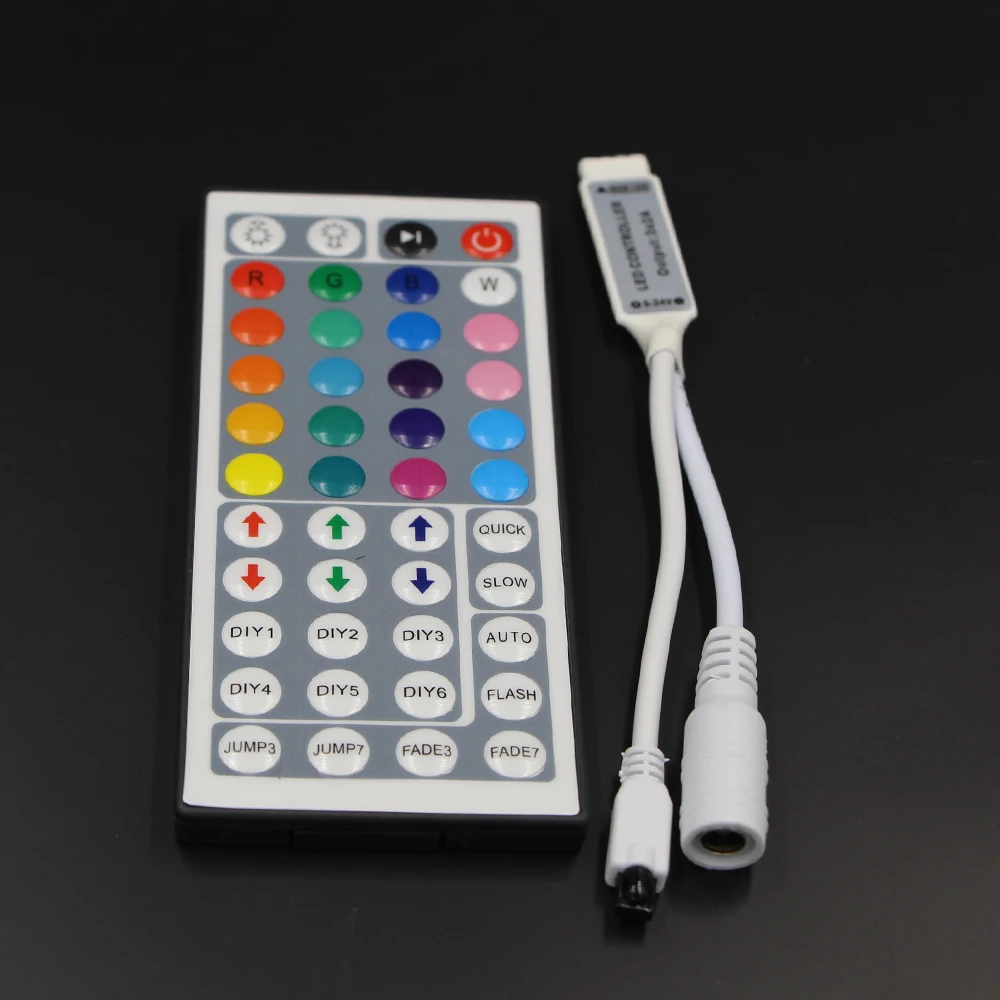 12V/24V DC 44-Key IR Remote Controller For RGB LED Strip Lights - 12A, Dimmable 3 thumbnail image