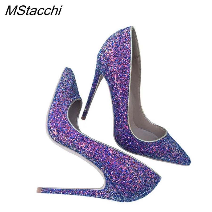 Mode 44 Heel Frau Partei Süße Sexy Heels Glitter Spitz 10cm Heel Schuhe Damen 8cm Pailletten 33 Mstacchiv 2019 12cm High Heel 5YznUwF6