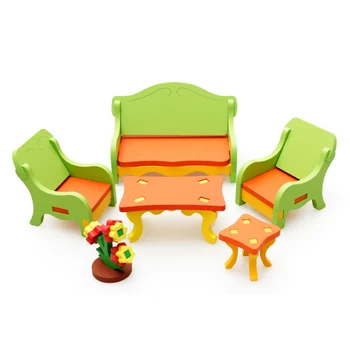 

Chanycore Baby Learning Educational Wooden Toys Blocks Assemblage Play House Sofa Chair Table mwz Enlightenment Kids Gifts 4200