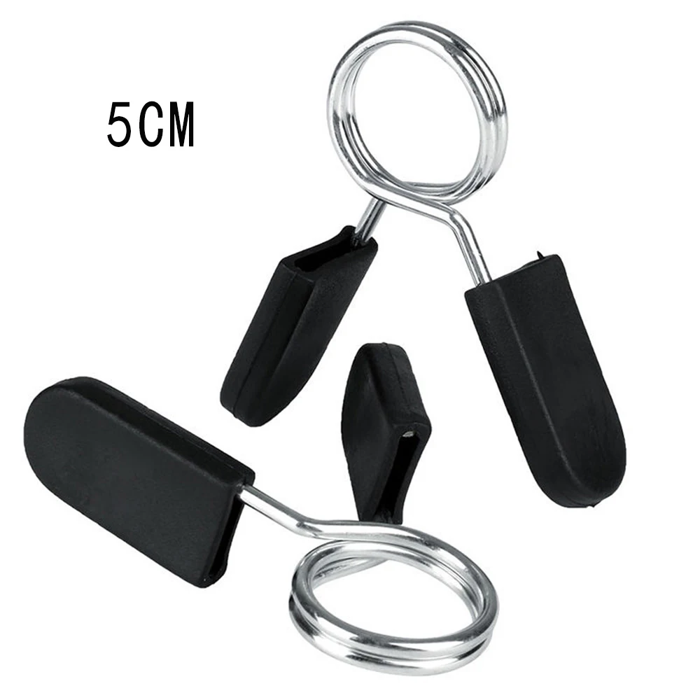 

2 Pcs 50mm with Handle Dumbbells Barbell Spring Clips Ultra-soft Protective Cover Convenient and Save Time