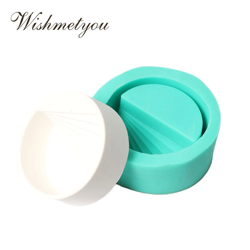 

WISHMETYOU Potted Silicone Mold Semi Round Staircase Shape Multi Meat Plants Small Potted Mold Rotating Stairs DIY Handmade Mold
