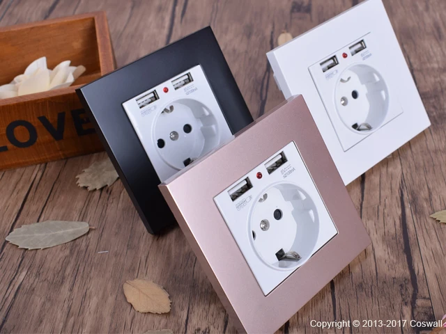 Coswall podwójny port ładowania usb 5V 2 1A wskaźnik LED 16A francuski ścienne gniazdo zasilające panel ze stali nierdzewnej szary czarny biały złoty tanie i dobre opinie Plac Standardowy uziemienie Brak Stojący Styl Z Portami USB CS-X2-FR-2U-B W G GR 86mm*86mm Domy ogólnego przeznaczenia Coswall podwójny port ładowania usb 5V 2 1A wskaźnik LED 16A francuski ścienne gniazdo zasilające panel ze stali nierdzewnej szary czarny biały złoty tanie i dobre opinie Plac Standardowy uziemienie Brak Stojący Styl Z Portami USB CS-X2-FR-2U-B W G GR 86mm*86mm Domy ogólnego przeznaczenia