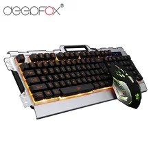 DeepFox проводная USB подсветка Механическая игровая клавиатура мыши игровая клавиатура мышь набор Регулируемый 3200 dpi 1,5 м кабель для ноутбука