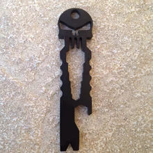 Многофункциональный инструмент брелок с гаечным ключом коронка отвертка-открывашка скелет ключ украшения