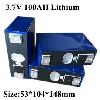 

3pcs 3.7V 100Ah Lithium Ion Battery 100Ah High Capacity 3.7V Li-po Cells for 12V Solay Panel Energy Storage RV EV Batetry Pack