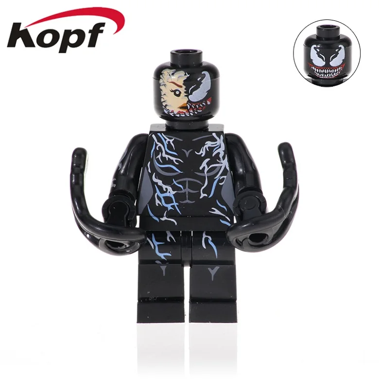 20 шт. строительные блоки Vulture Venom Riot Eddie Brock Carnege Doctor фигурки кирпичи Подарочные игрушки для детей XH 1058