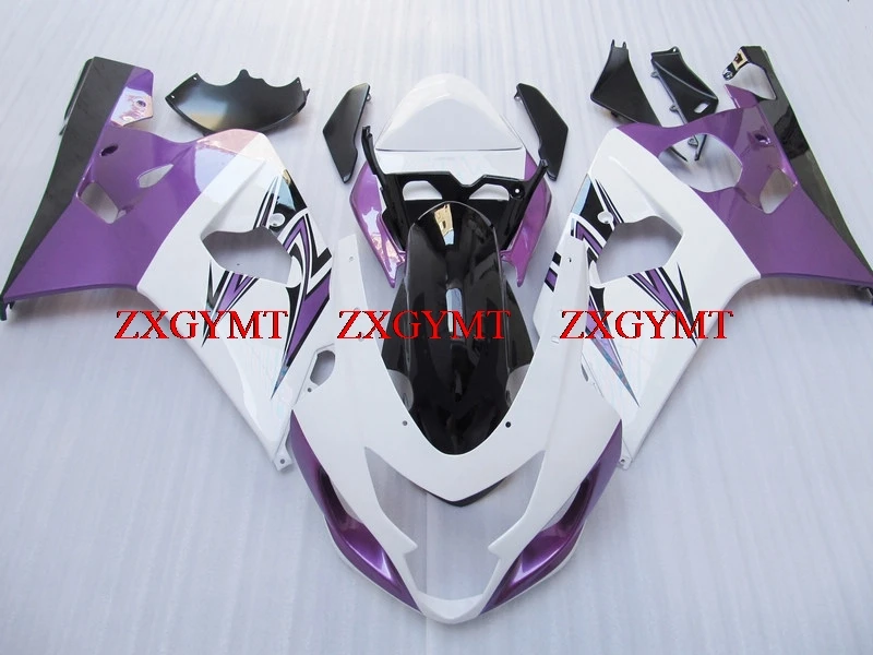 Обтекатель для Suzuki GSXR600 2004-2005 K4 мотоцикл обтекатель GSXR 750 04 белый фиолетовый обтекатель для Suzuki GSXR600 04 - Цвет: INJECTION mold