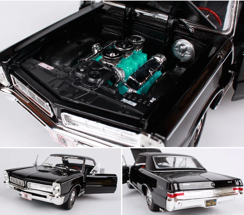 Maisto 1:18 1965 Pontiac GTO(Hurst Edition) мышечная модель старого автомобиля литая под давлением модель автомобиля игрушка Новинка в коробке 31885