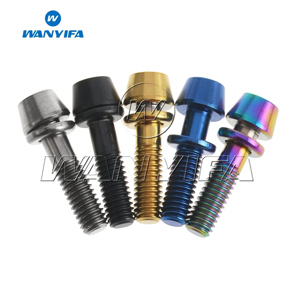 Титановый Wanyifa Ti Болт M4x15.3mm шестигранные винты с гайками для Ritchey C260 велосипедный