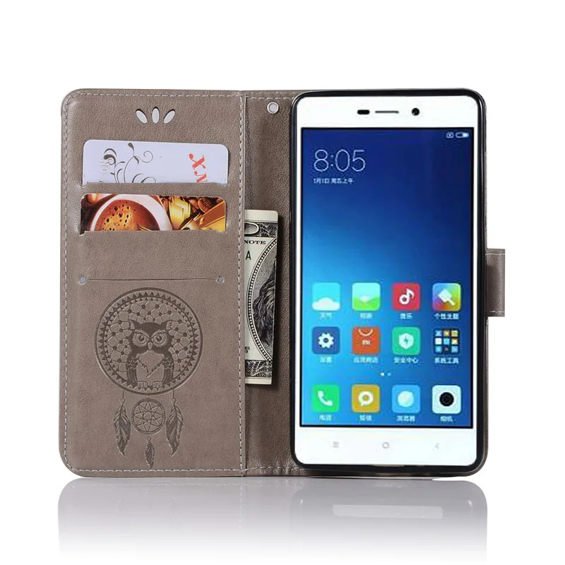 الرجعية البومة حالة Xiaomi Redmi 3 S 3 برو حالة جلدية محفظة من السيليكون فليب غطاء Xiomi Xiaomi Redmi 3Pro 3 S برو جراب هاتف كوكه