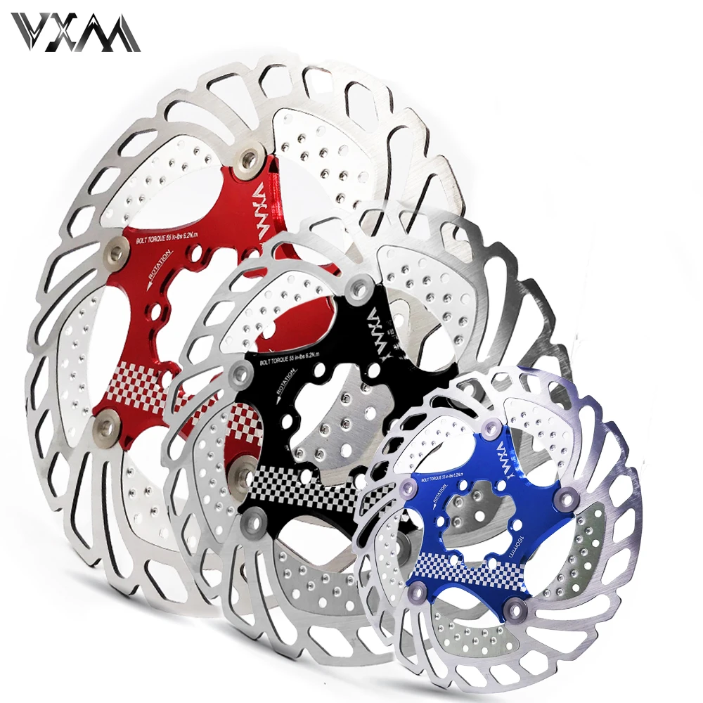 VXM دراجة الفرامل التبريد القرص العائمة الجليد الدوار ل MTB الدراجة الطريق 203 مللي متر 180 مللي متر 160 مللي متر 140 مللي متر تبريد الفرامل الدوارات د...