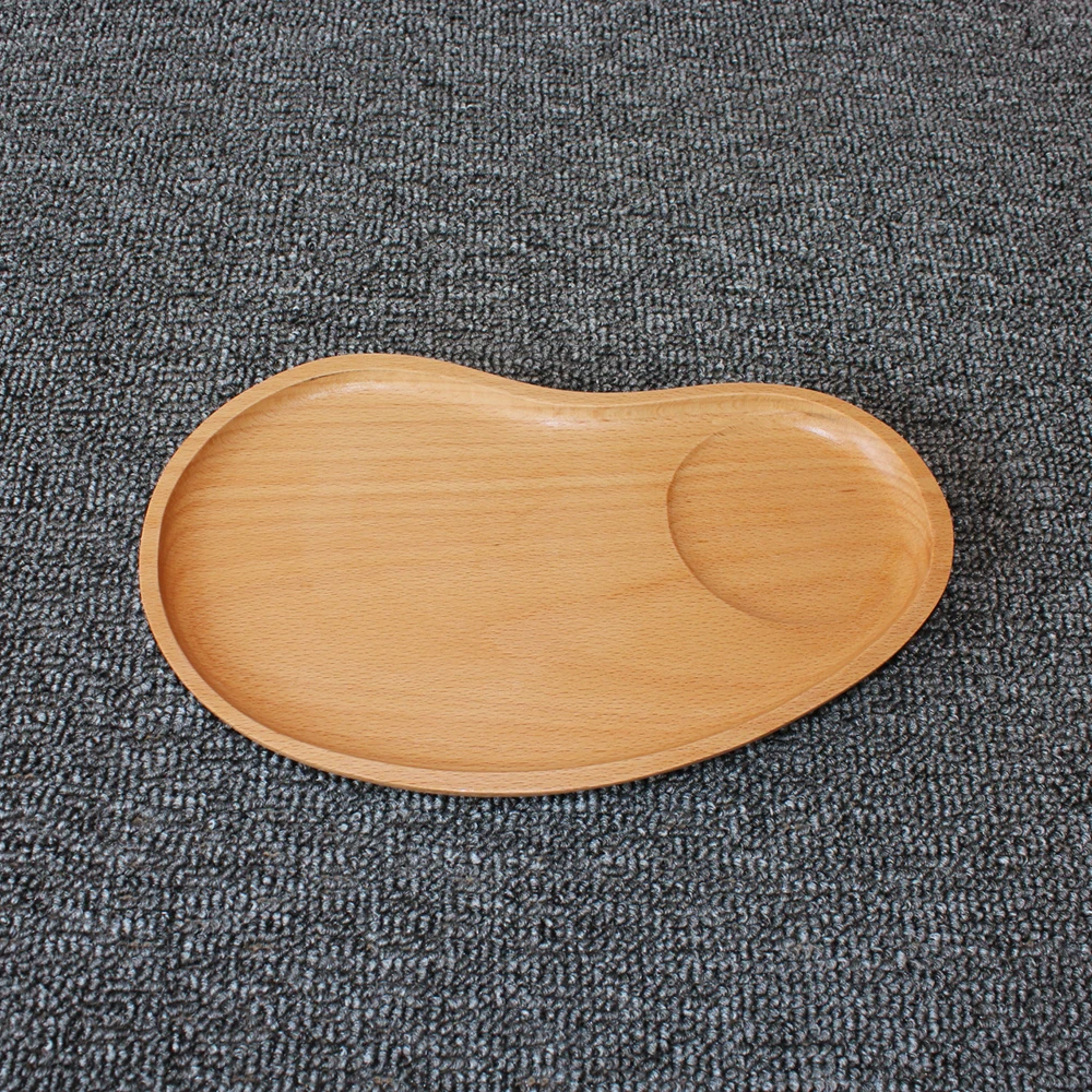 

Fruit Waist Wood With Bowl Table Groove Shape Rubber Oval Table Oak For Thailand Japan 25*15*1.5cm Plate