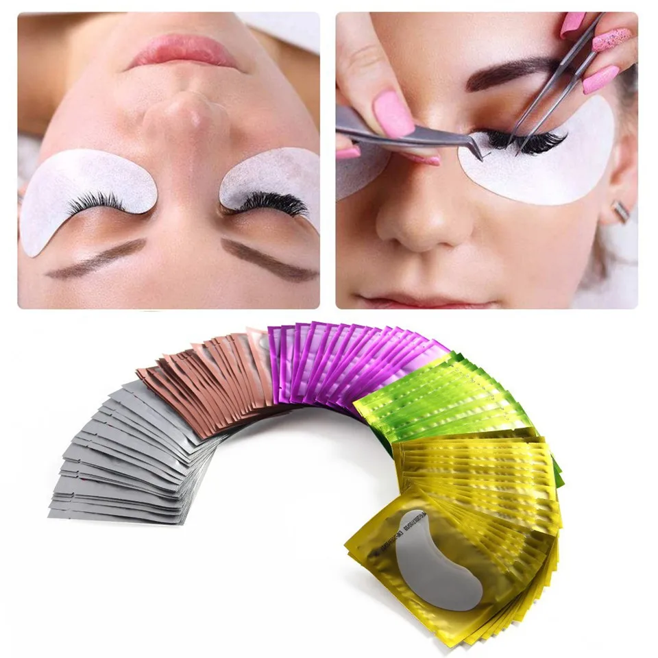 colourful eye pads