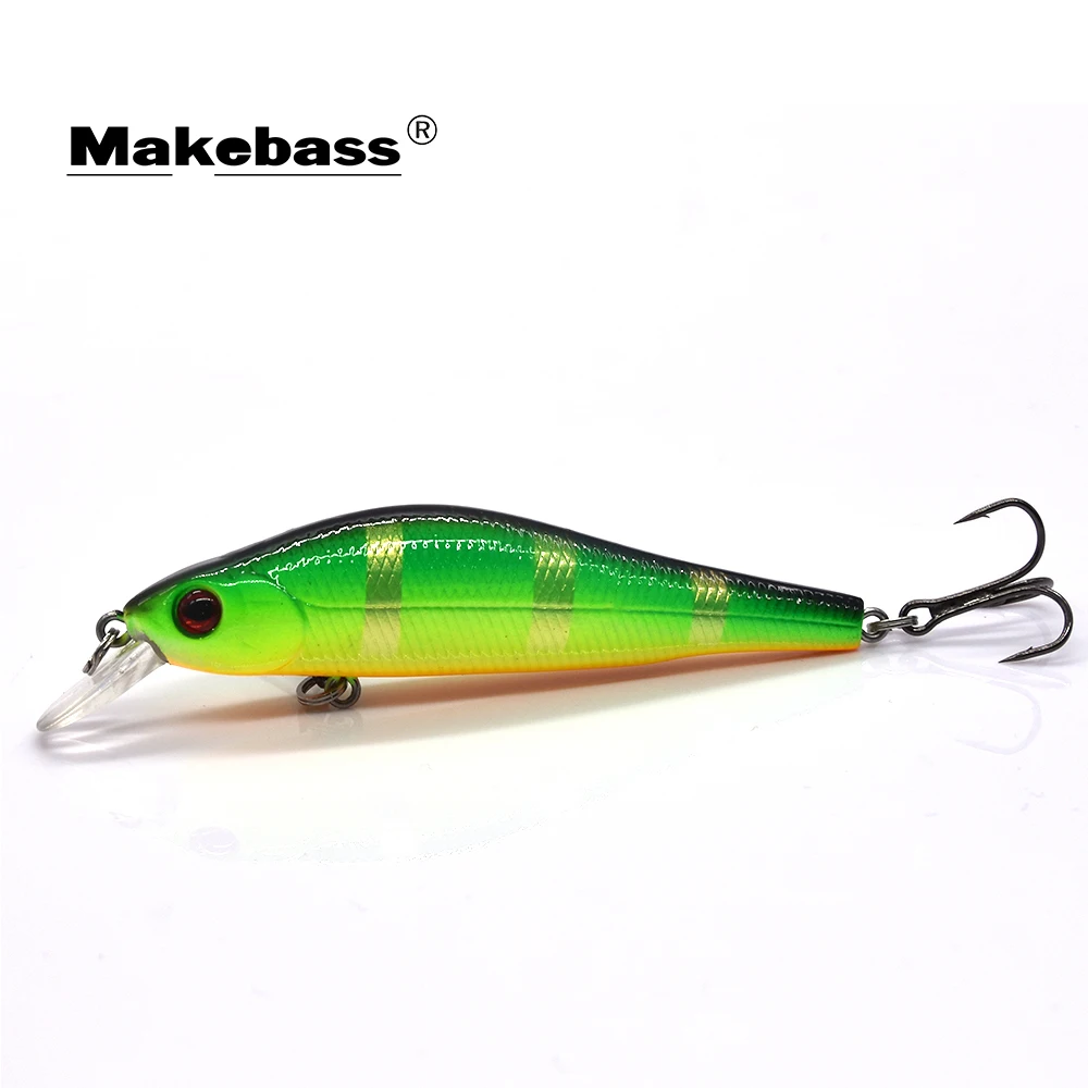 MAKEBASS Джеркбейт воблер типа Минноу приостановка жесткая приманка 3 дюйма/0 oz