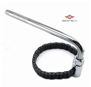 

1/2" Socket Double Chain Oil Filter Wrench with L-type Spanner, Removal Tools