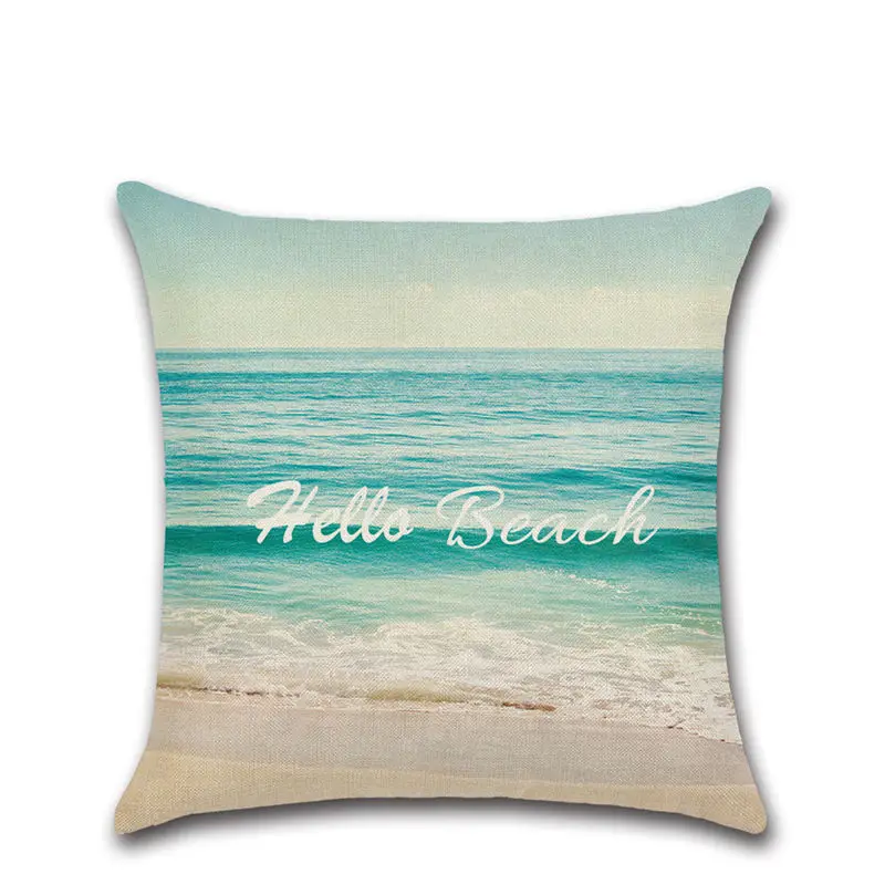 Beach Ocean view shell starfish view cushion cover Chair seat sofa Decoration Home kids friend girl bedroom present Pillowcase Beach Ocean view shell starfish view cushion cover Chair seat sofa Decoration Home kids friend girl bedroom present Pillowcase