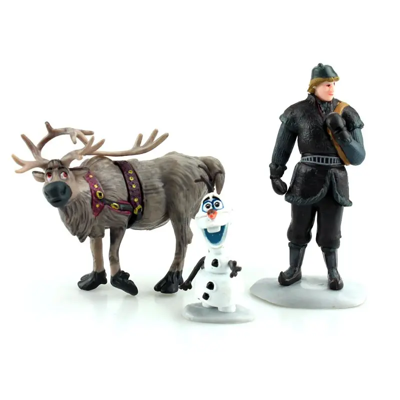 Disney 6pcs/Lot Frozen Princess Anna Elsa Action Figures Kristoff Sven Olaf PVC Model Dolls Collection Birthday Gift Kids Toys Disney 6pcs/Lot Frozen Princess Anna Elsa Action Figures Kristoff Sven Olaf PVC Model Dolls Collection Birthday Gift Kids Toys