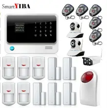 SmartYIBA APP Control Security Burglar Door Sensor Alarm Home Alarm Indoor Outdoor Wifi Network Camera Flashing