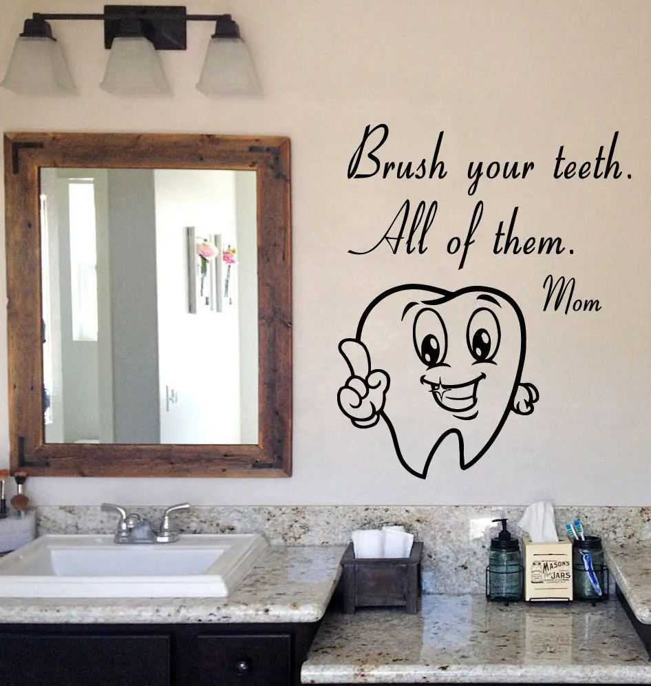 Tooth Teeth Sticker Dentist Decal Muurstickers Poster Vinyl Art Wall Decals Pegatina Quadro