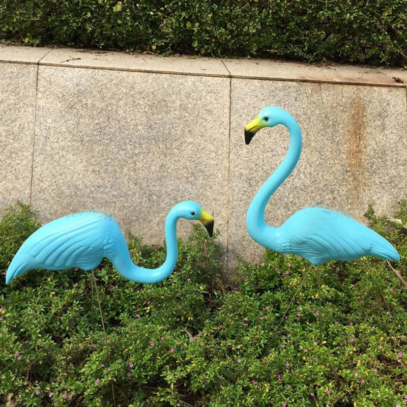 Outdoor Plastic Simulation Artificial Flamingo Decoration For Garden Festival Party Wedding Villa Gardening Decor Ornaments