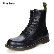 UNISEX Cowhide Split Autumn no fur Winter Warm fur Vintage Motorcycle Boots Male Martin Shoes