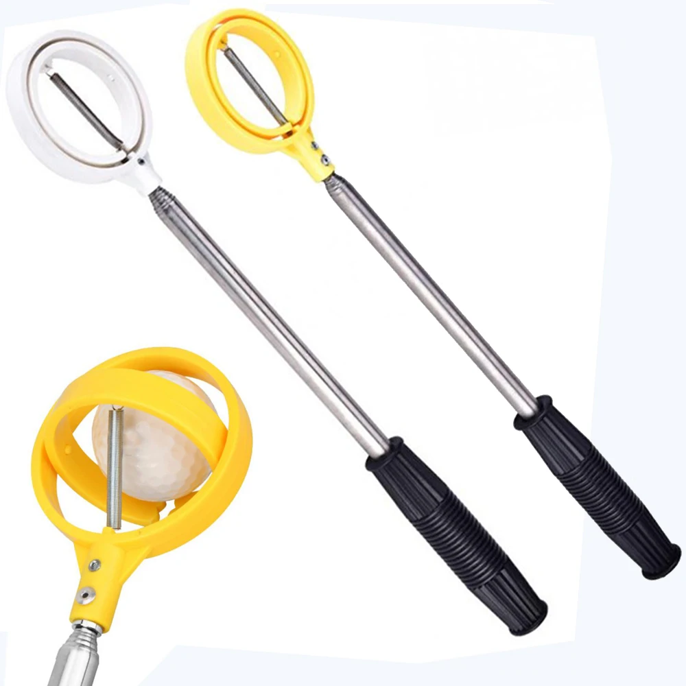 

2 Colors Extensible 8 Sections Golf Ball Picker Practical Scooping Ball Picking Easy To Pick Up the Balls Golf Accessory