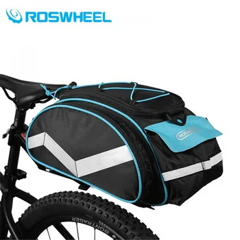 

ROSWHEEL Bicycle Bag Multifunction 13L Bike Tail Rear Bag Saddle Cycling Bicicleta Basket Rack Trunk Bag Shoulder Handbag