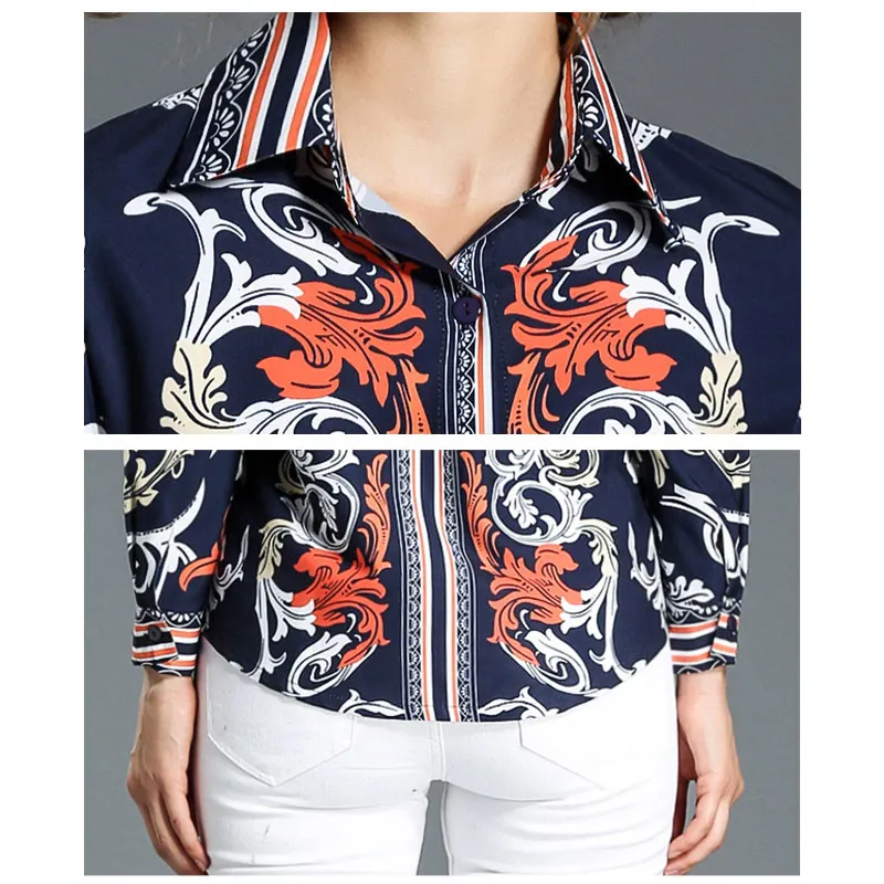 Блузка Willstage женская с длинным рукавом и цветочным принтом|spring top|pattern blouseblouse women |