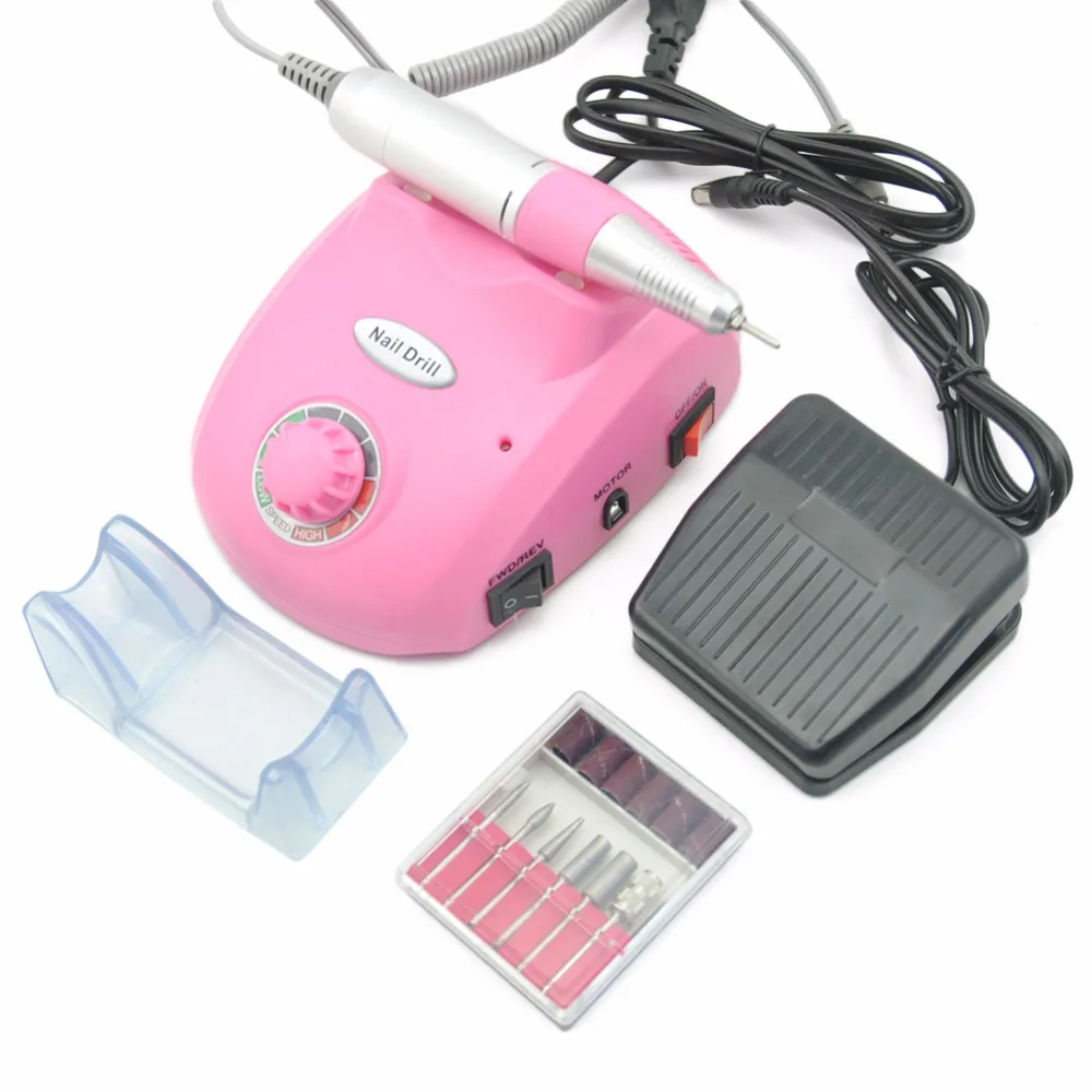 Electric Nail Drill Machine. Машинка для дизайна маникюра. Маленькая машинка для ногтей немецкая розовая. Nail Drill.