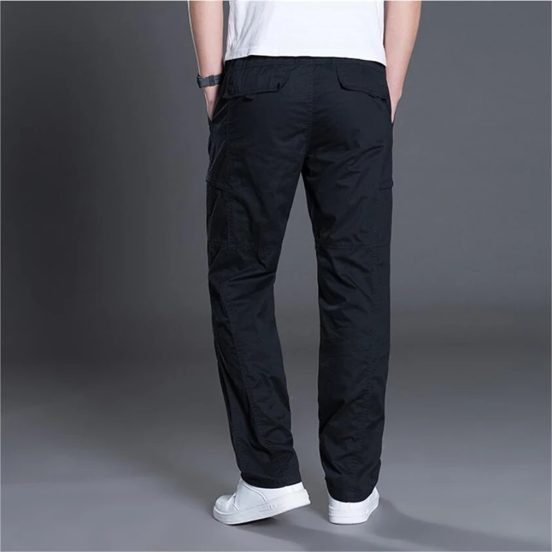 5XL 6XL мужские брюки карго весна осень повседневные брюки комбинезоны армейские военные широкие в стиле милитари Мужские штаны для бега плюс размер