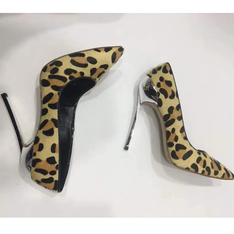 Hohe Pphoto Rosshaar Heel As 9cm Pumpen Metall Heel 2019 Seltsame Flach Frau Leopard Ferse 12cm Mund Schuhe Frauen as Photo Sexy Stiletto Spitz wRqqBE5Z