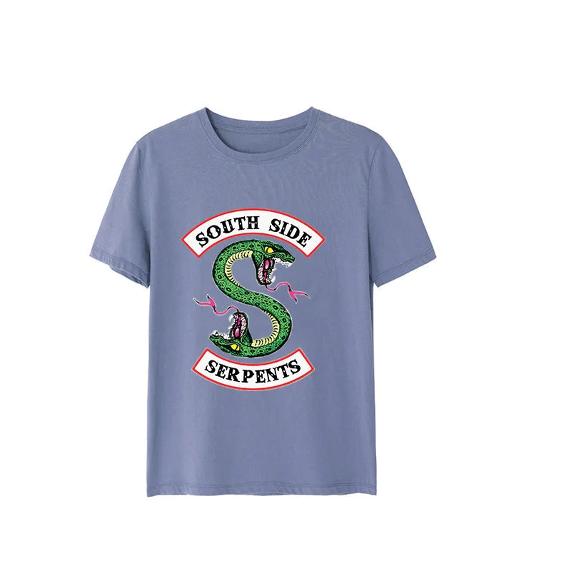Snake Riverdale South Side Vinyl Heat Transfer Iron on Clothes T-Shirt Patches Painting Printed Appliques Sticker Handwork