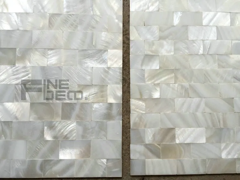 FD2132 white freshwater shell mosaic seamless 6