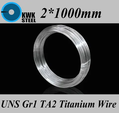 Titanium Puro Ta2 ti Indústria ou Faça Você Mesmo Material Frete Grátis 2*1000mm Fio Uns Gr1