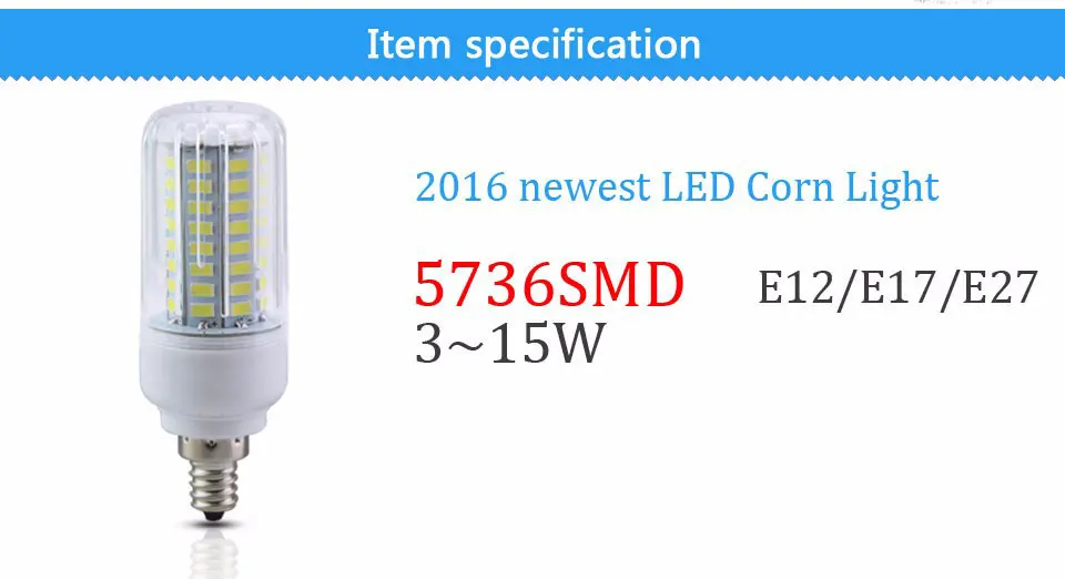 Светодиодный светильник светодиодный лампы E27 E17 E12 110V 5736 SMD 3 Вт-15 Вт лампада светодиодный лампы светодиодный s для дома светильник ing для Люстра светильник Инж