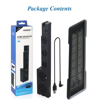 

2 in 1 PS4 PRO Vertical Cooling Stand With Automatic temperature control Design for Sony Playstation 4 PRO Console