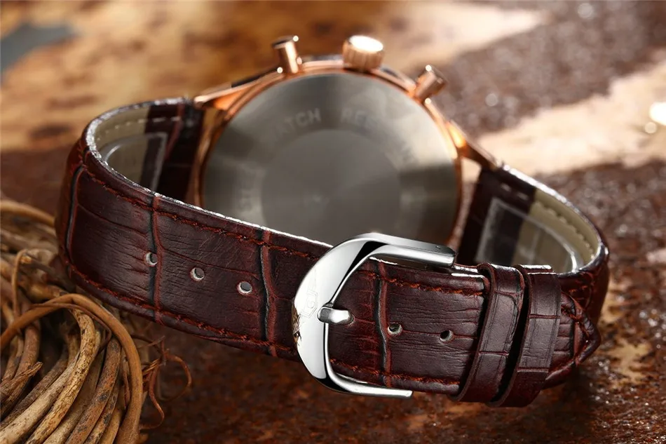 GUANQIN Luxury Watches Men Top Brand relogio masculino relojes Fashion Wristwatch Men Sport Leather Strap Quartz Watch Montre Homme (9)