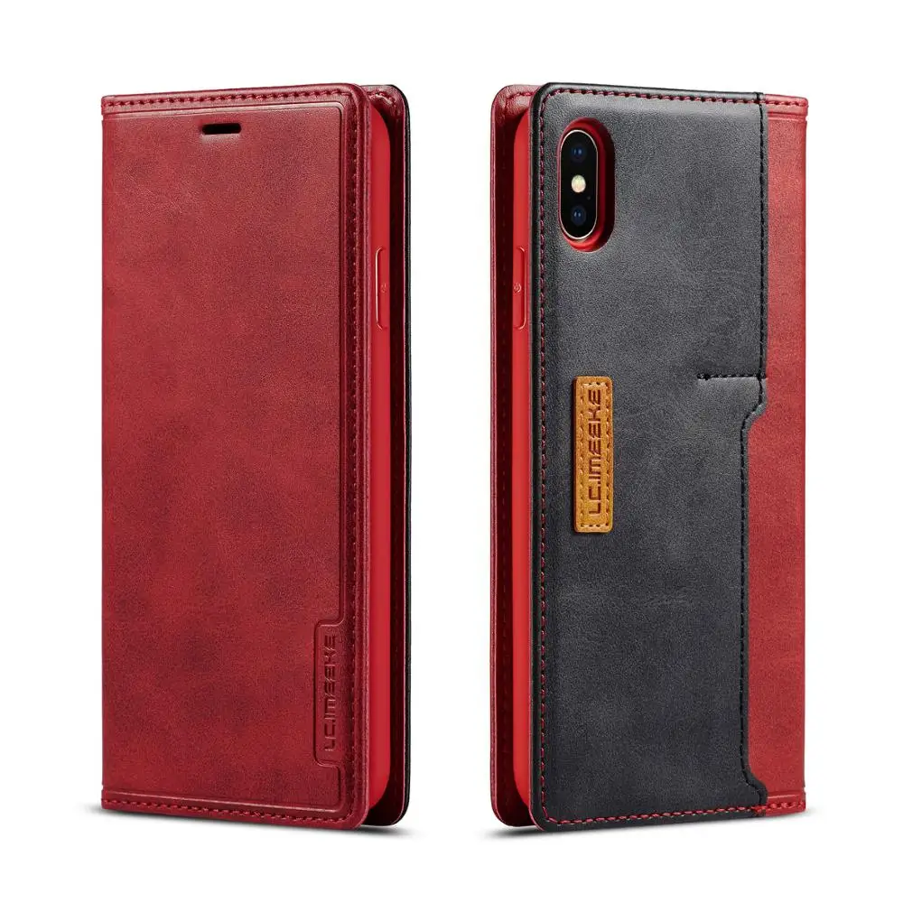 Кожаный чехол портмоне с откидной крышкой для iPhone XS Max XR X 7 8 Plus 6 6s + Стиль Новинка В