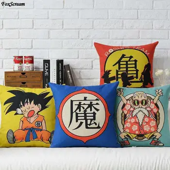 

Dragon Ball Cushion Cover Home Decor Cartoon Pillow CoverDecorative Pillows Case Japanese Anime Cushion Cover For Sofa