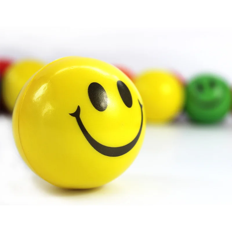 2 قطع لطيف لينة مبتسم كرات اللعب في الأنشطة الترفيهية للأطفال كلب ضد الإجهاد بو لعبة ضد الإجهاد كرات الاطفال اللعب