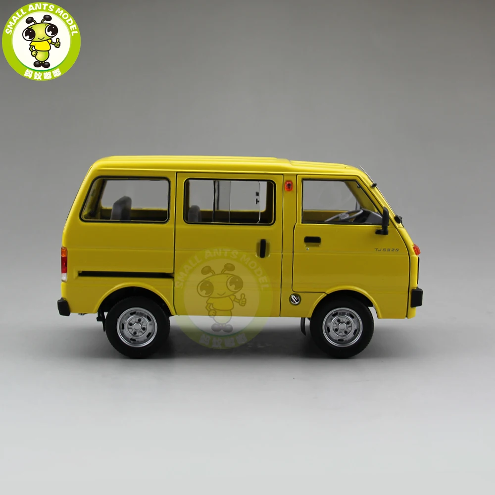 1/18 DAIHATSU Китай Тяньцзинь хуали TJ110 литой автомобиль фургон Модель Игрушка Подарочная коллекция желтый