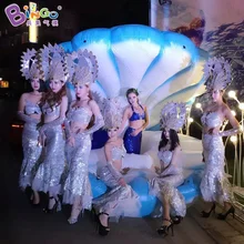 8.2ft большой надувной seashell/воздух моллюск оболочки/надувные seashell дисплей с цифровой печати игрушки