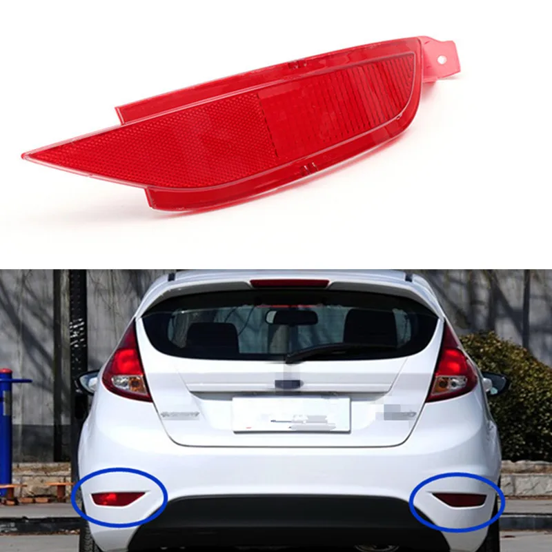 Car RED Tail Rear Bumper Reflector Lamp Brake Light Rear Fog Lights For